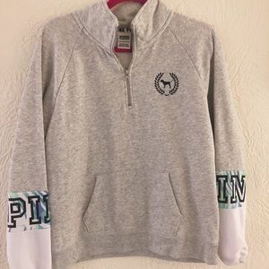 vs pink grey pullover